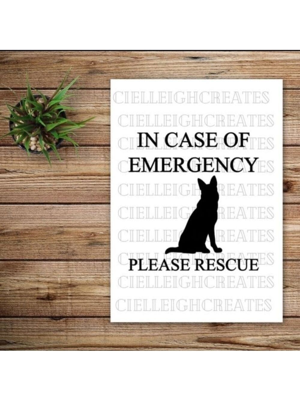 *2 for $20* In Case of Emergency vinyl decal Sticker Handcrafted